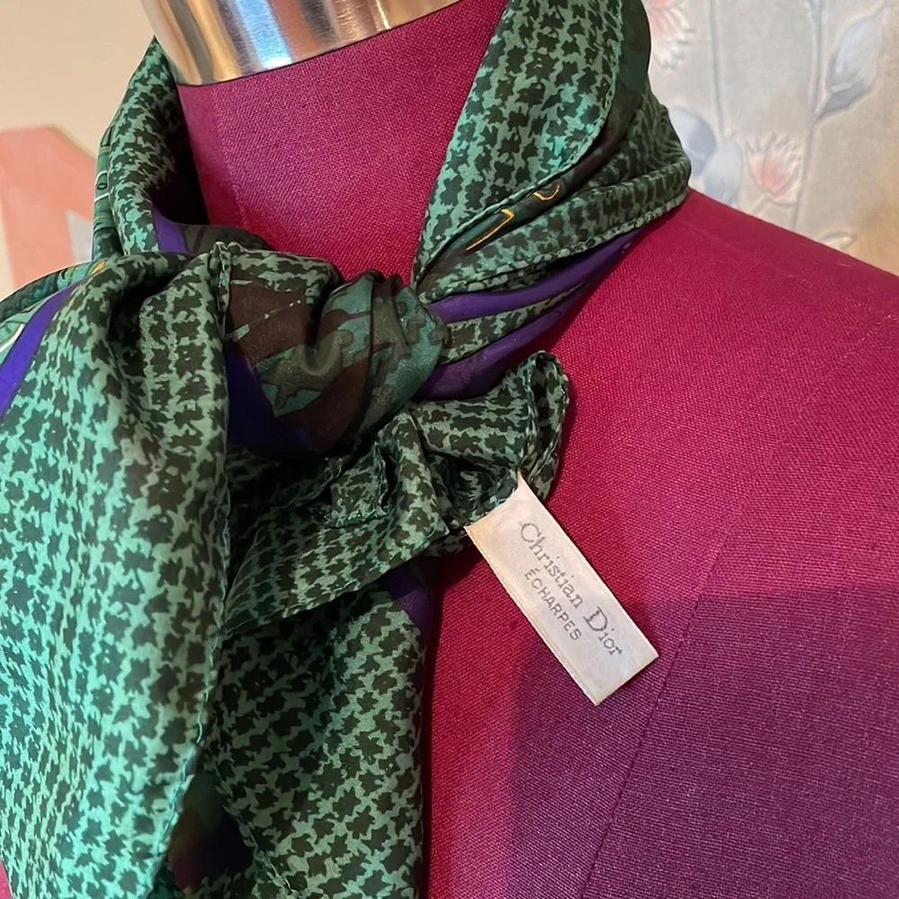 Christian Dior 100% Silk Scarf